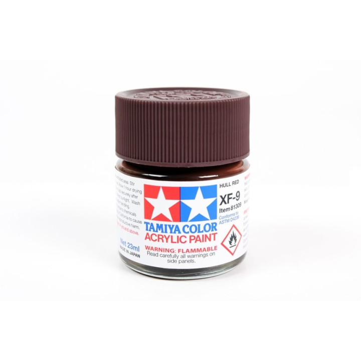 81309 XF-9 Flat Hull Red Tamiya Color Acrylic Paint 23ml