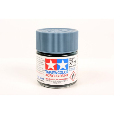81318 XF-18 Flat Medium Blue Tamiya Color Acrylic Paint 23ml
