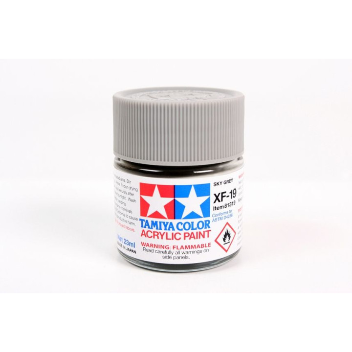 81319 XF-19 Flat Sky Grey Tamiya Color Acrylic Paint 23ml
