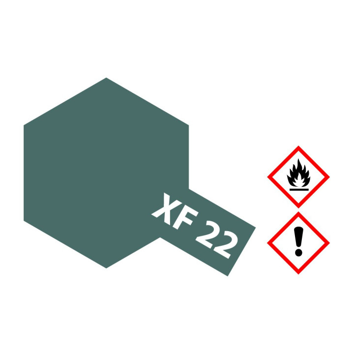 81322 XF-22 Flat Grey Tamiya Color Acrylic Paint 23ml