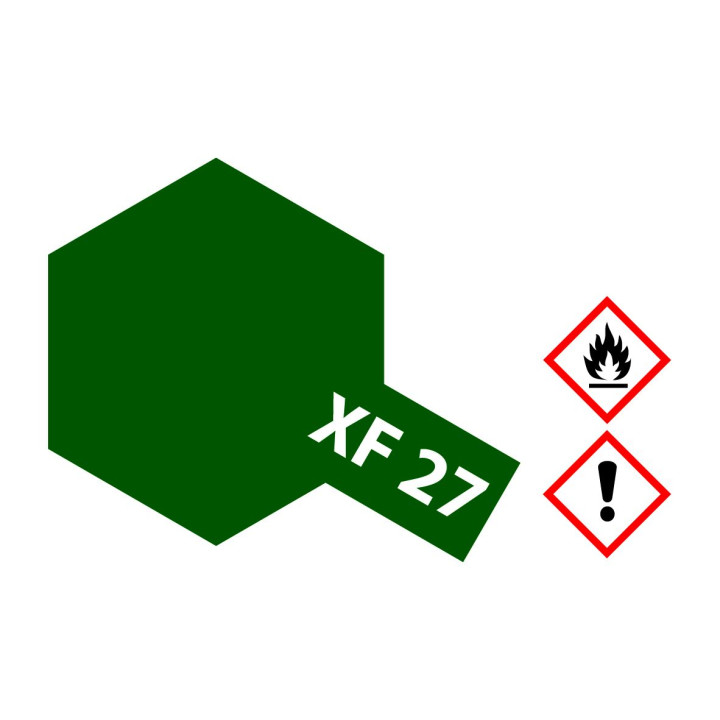 81327 XF-27 Flat Black Green Tamiya Color Acrylic Paint 23ml