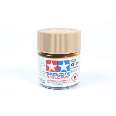 81359 XF-59 Flat Desert Yellow Tamiya Color Acrylic Paint 23ml