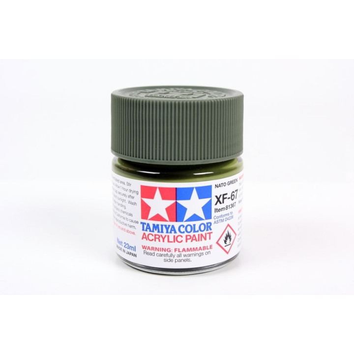 81367 XF-67 Flat NATO Green Tamiya Color Acrylic Paint 23ml