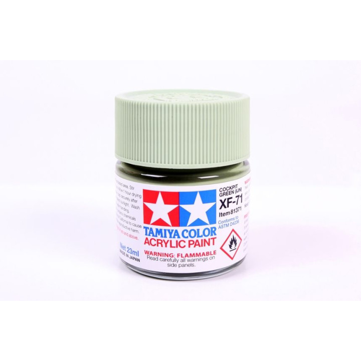 81371 XF-71 Flat Cockpit Green Tamiya Color Acrylic Paint 23ml