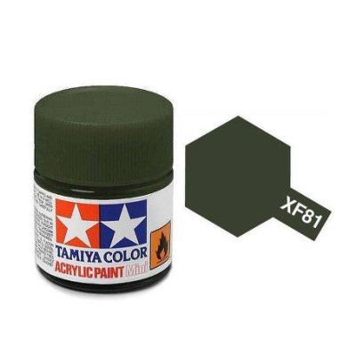 81781 XF-81 Flat RAF Dark Green 2 Tamiya Color Acrylic Paint 10ml