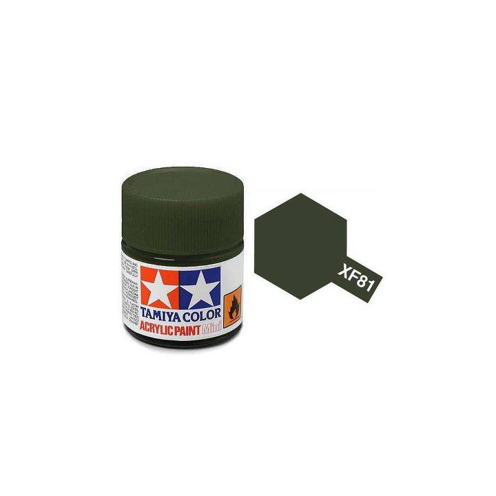 81781 XF-81 Flat RAF Dark Green 2 Tamiya Color Acrylic Paint 10ml