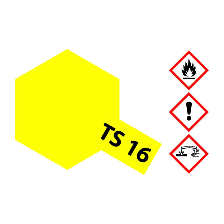 85016 TS 16 Yellow Gloss Tamiya Color 100ml (Acrylic Spray Paint)
