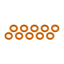 3x6x0,5mm alu podložky oranžové (10 ks.)