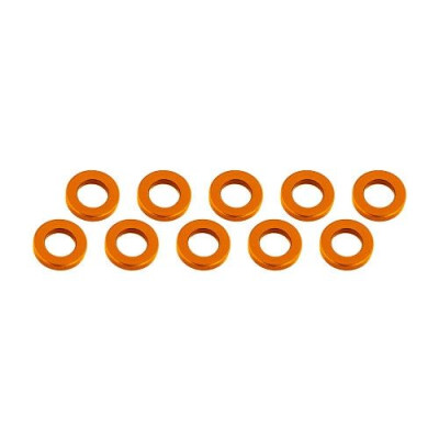 3x6x1mm alu podložky oranžové (10 ks.)