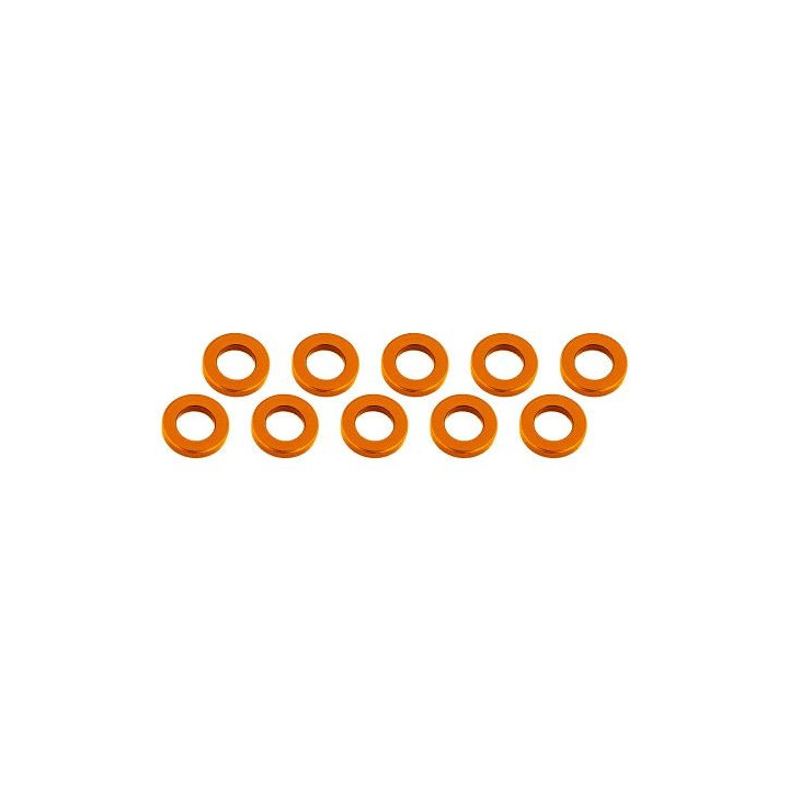 3x6x1mm alu podložky oranžové (10 ks.)