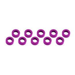 3x6x2mm alu podložky růžové (10 ks.)