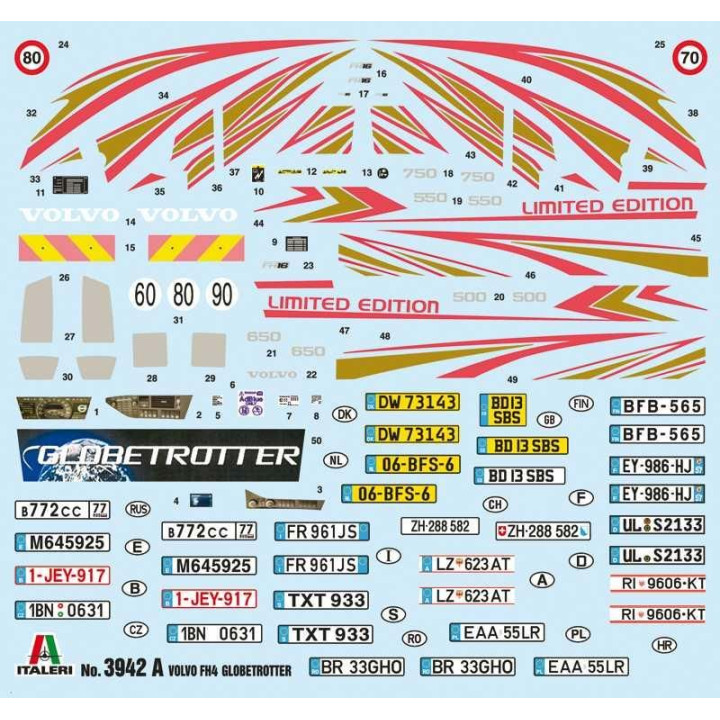 Model Kit truck 3942 - VOLVO FH4 Globetrotter Medium Roof (1:24)