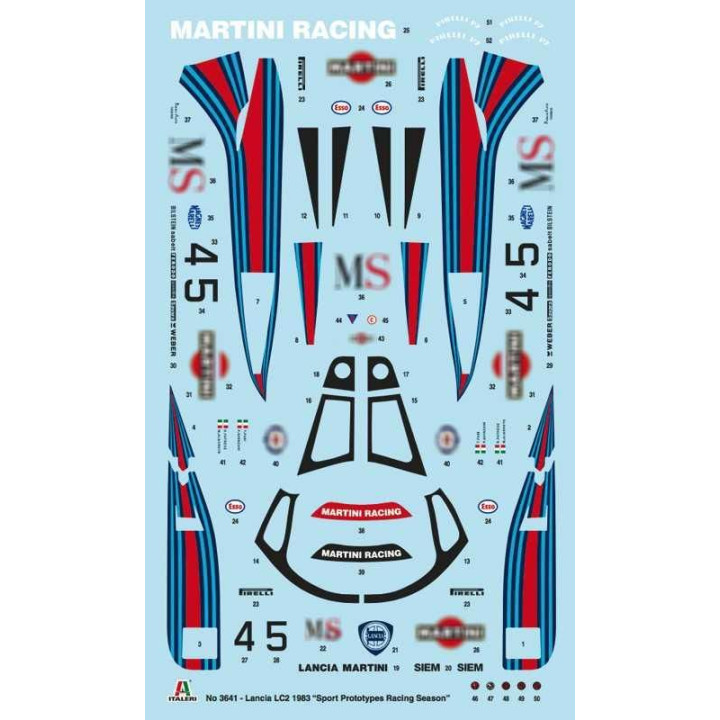 Model Kit auto 3641 - Lancia LC2 (1:24)