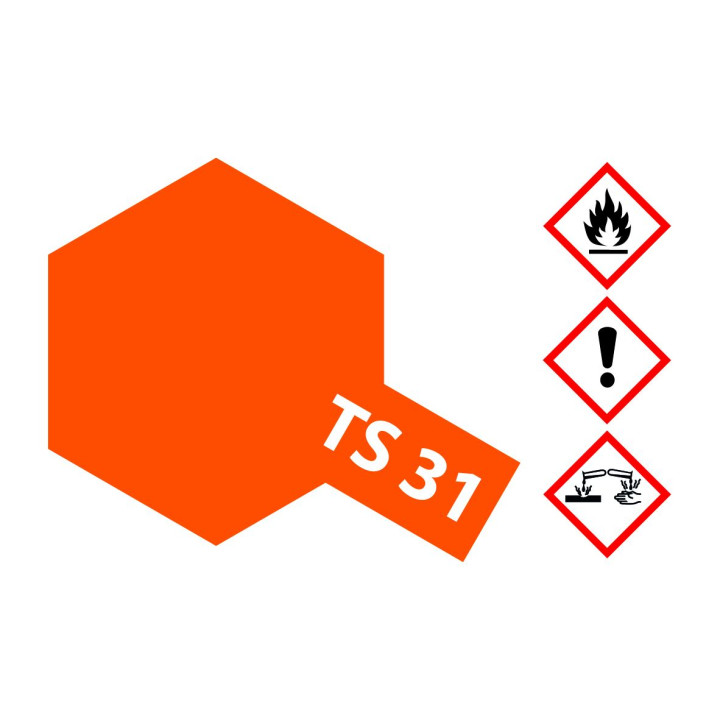 85031 TS 31 Bright Orange Tamiya Color 100ml (Acrylic Spray Paint)