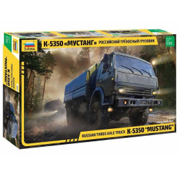 Model Kit military 3697 - Russian three axle truck K-5350 "MUSTANG" (1:35)