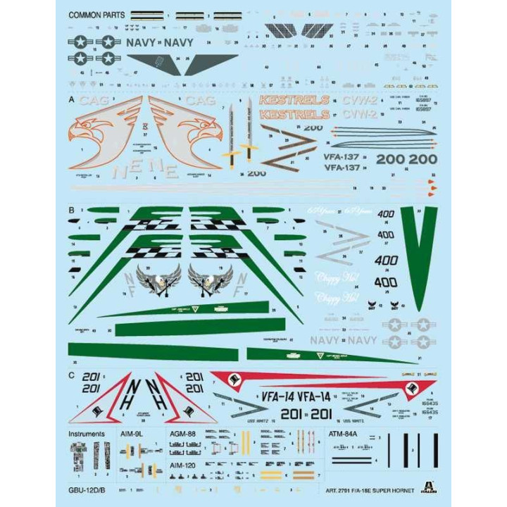 Model Kit letadlo 2791 - F/A-18 E SUPER HORNET (1:48)