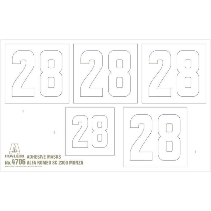 Model Kit auto 4706 - ALFA ROMEO 8C 2300 Monza (1:12)