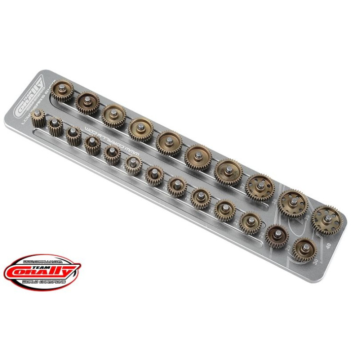 Hliníkový držák pastorků 68DP/3,17mm hřídel (pro třiadvacet pastorků)