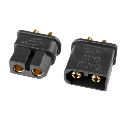 TC PRO konektor 3.5mm - pozlacený - s přepol. ocharanou - samec+samice - 1 pár