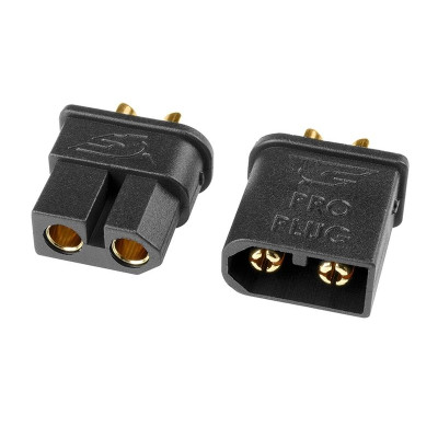 TC PRO konektor 3.5mm - pozlacený - s přepol. ocharanou - samec+samice - 1 pár