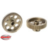 Krátké provedení, materiál tvrzená ocel, 46 zubů, modul ozubení 64DP. Pro hřídel motoru o průměru 3.17 mm (1/8 in).                                                                                                                                  Pastorky TEAM CORALLY jsou vyráběny frézováním a následně tvrzeny, čímž je zajištěna vysoká přesnost ozubení. Všechny pastorky TEAM CORALLY jsou vyrobeny v EU.