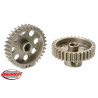 Krátké provedení, materiál tvrzená ocel, 33 zubů, modul ozubení 48DP. Pro hřídel motoru o průměru 3.17 mm (1/8 in).                                                                                                                                  Pastorky TEAM CORALLY jsou vyráběny frézováním a následně tvrzeny, čímž je zajištěna vysoká přesnost ozubení. Všechny pastorky TEAM CORALLY jsou vyrobeny v EU.