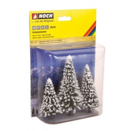 Zasnežené jedličky 3ks, 8 - 12 cm  NO25234