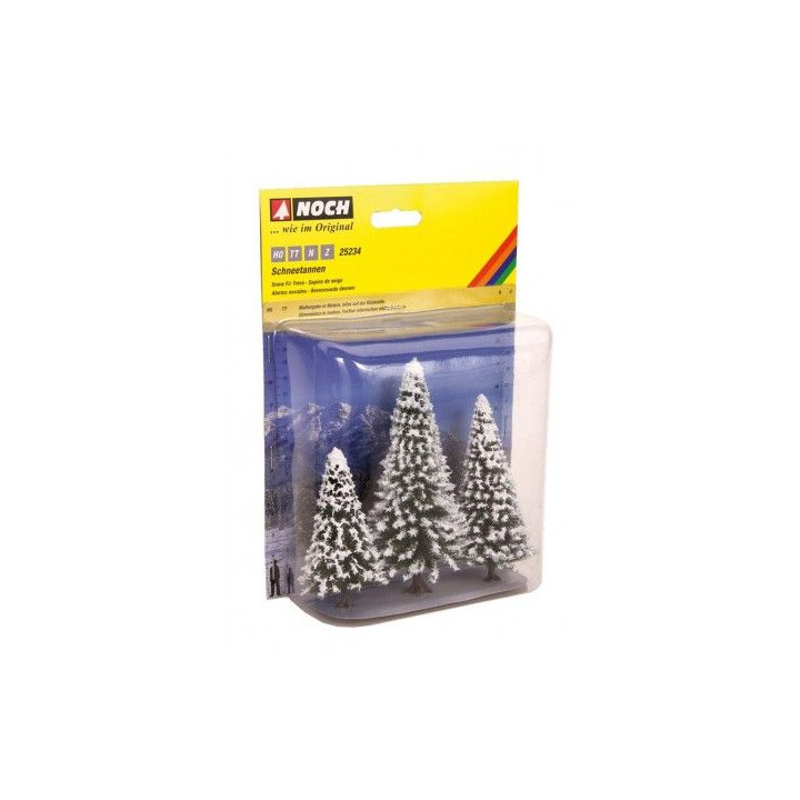 Zasnežené jedličky 3ks, 8 - 12 cm  NO25234