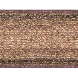 3D kartónová doska, žlté multifarebné tehly 25 x 12,5 cm / ks  NO56605