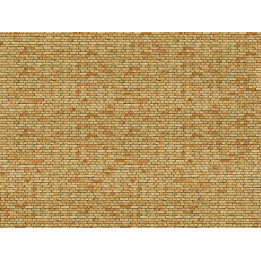 3D kartónová doska, žlté multifarebné tehly 25 x 12,5 cm / ks  NO56613