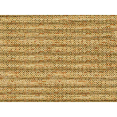 3D kartónová doska, žlté multifarebné tehly 25 x 12,5 cm / ks  NO56613