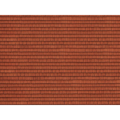3D kartónová doska, červené dlaždice 25 x 12,5 cm / ks  NO56670