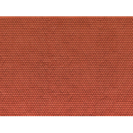 3D kartónová doska, červený bobrí chvost 25 x 12,5 cm / ks  NO56690