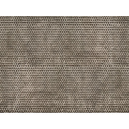 3D kartónová doska, sivý bobrí chvost 25 x 12,5 cm / ks  NO56691