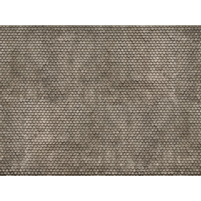 3D kartónová doska, sivý bobrí chvost 25 x 12,5 cm / ks  NO56691