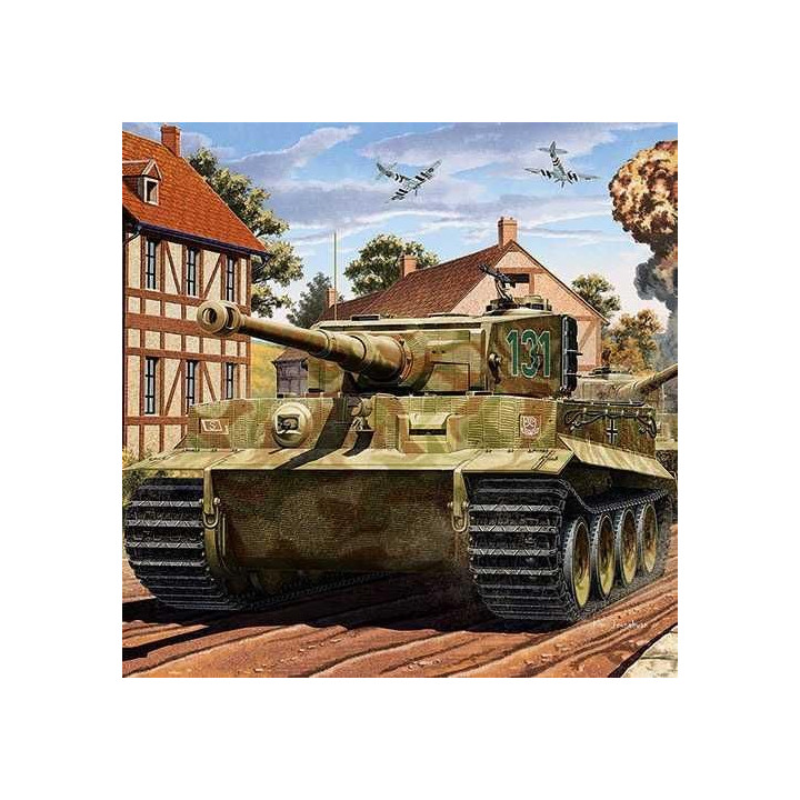 Model Kit tank 13287 - TIGER-I MID VER. "Anniv.70 Normandy Invasion 1944" (1:35)