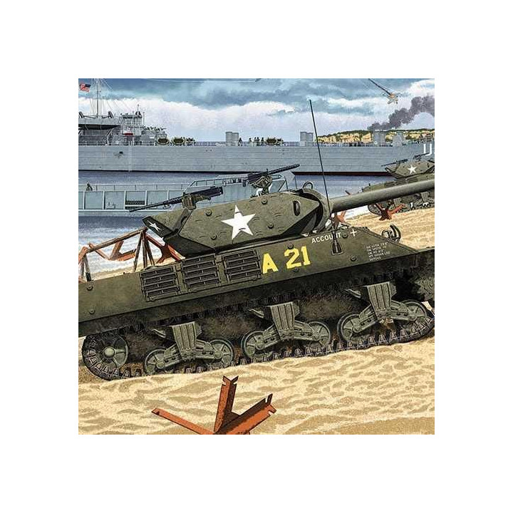 Model Kit tank 13288 - US ARMY M10 GMC "Anniv.70 Normandy Invasion 1944" (1:35)