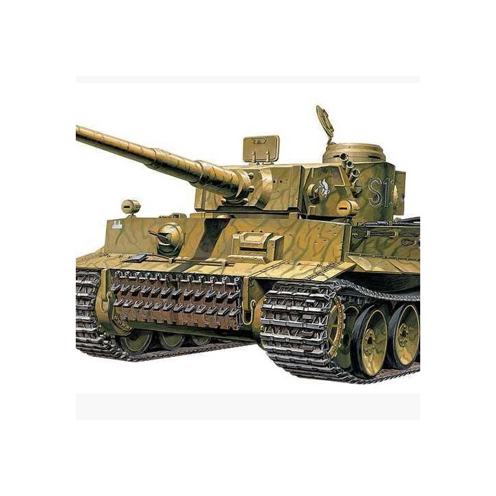 Model Kit tank 13264 - TIGER-I WWII TANK "EARLY-EXTERIOR MODEL" (1:35)