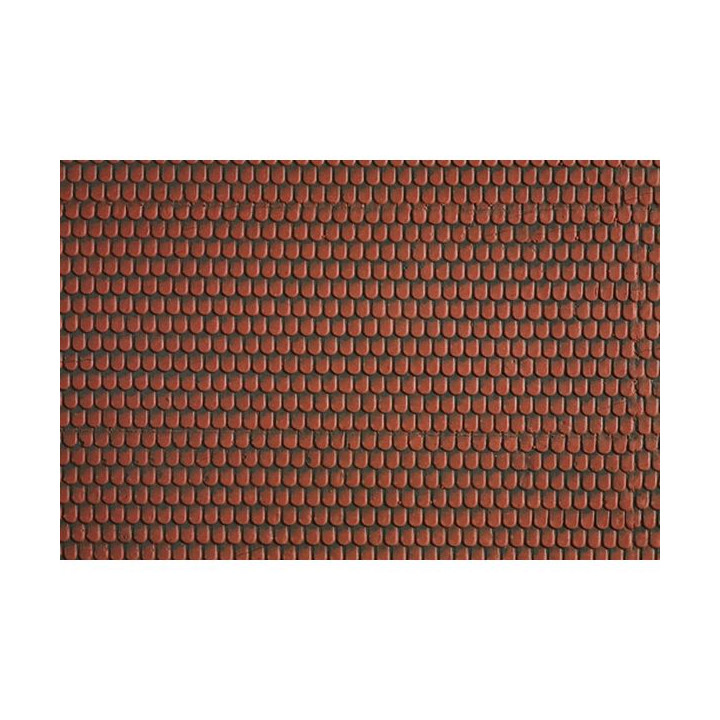 Strešná krytina, červená, 28 x 10 cm  NO57328