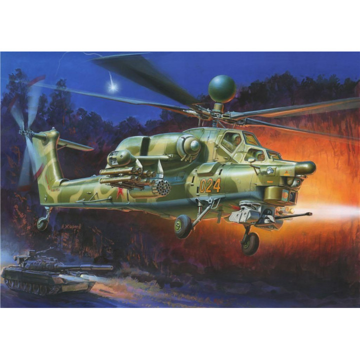 Model Kit vrtulník 7255 - MIL MI-28N Russian Helicopter (1:72)
