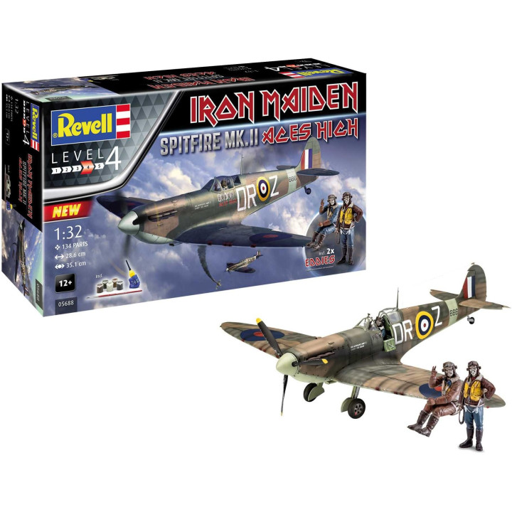 Gift-Set letadlo 05688 - Spitfire Mk.II "Aces High" Iron Maiden (1:32)