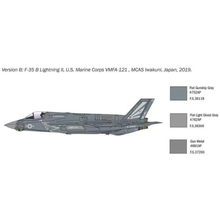 Model Kit letadlo 1425 - F-35 B Lightning II STOVL version (1:72)