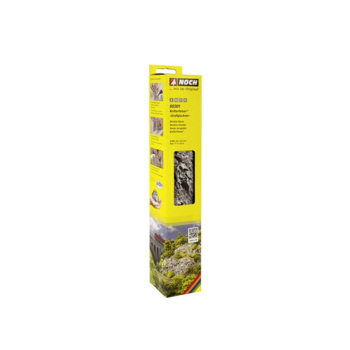 Štruktúrovaný kartón Knitterfelsen®, veľké kocky 45 x 25,5 cm  NO60301
