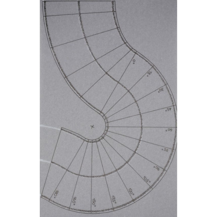 Cesta zákruta - šedá, 2ks, 6,6 cm  NO60710
