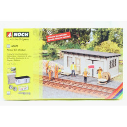 Tématický set - Železniční stavbári s búdou  NO65611