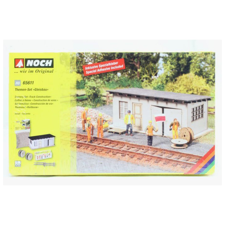 Tématický set - Železniční stavbári s búdou  NO65611