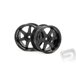 TE37 disky 26mm černé ( s 6mm OFFSET)