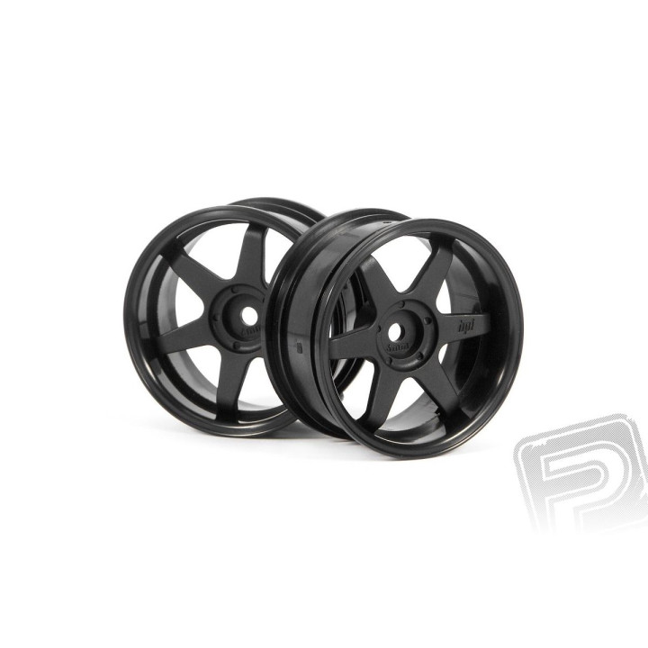 TE37 disky 26mm černé ( s 6mm OFFSET)