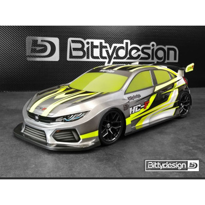 Karoserie čirá Bittydesign pro TC FW podvozky 190mm