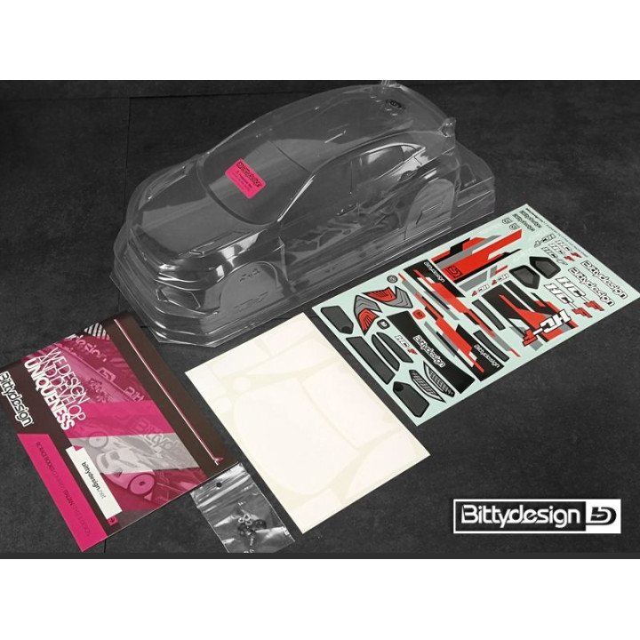 Karoserie čirá Bittydesign pro TC FWD podvozky 190mm